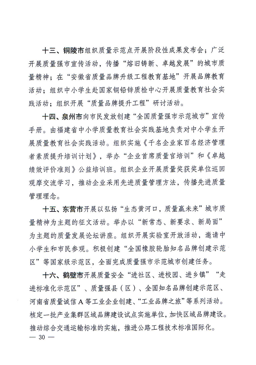 質(zhì)檢總局等關于開展2016年全國&ldquo;質(zhì)量月&rdquo;活動的通知